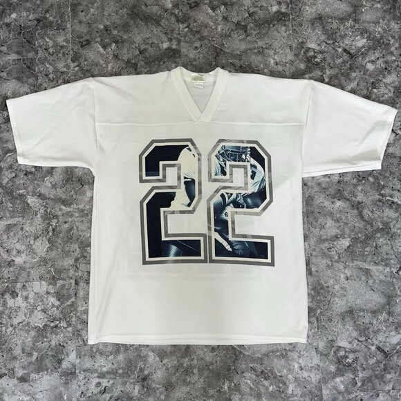 Emmitt Smith Jersey Men Large White Shirt Top Xplosion VTG 1996 - MADE USA - Picture 2 of 7